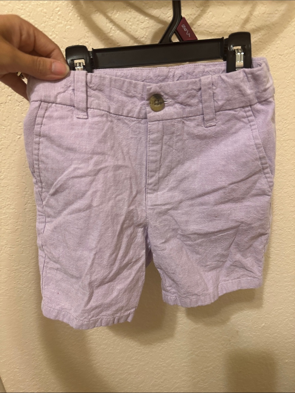 3/30$ Janie and Jack Light Lavender Linen-Blend Shorts
